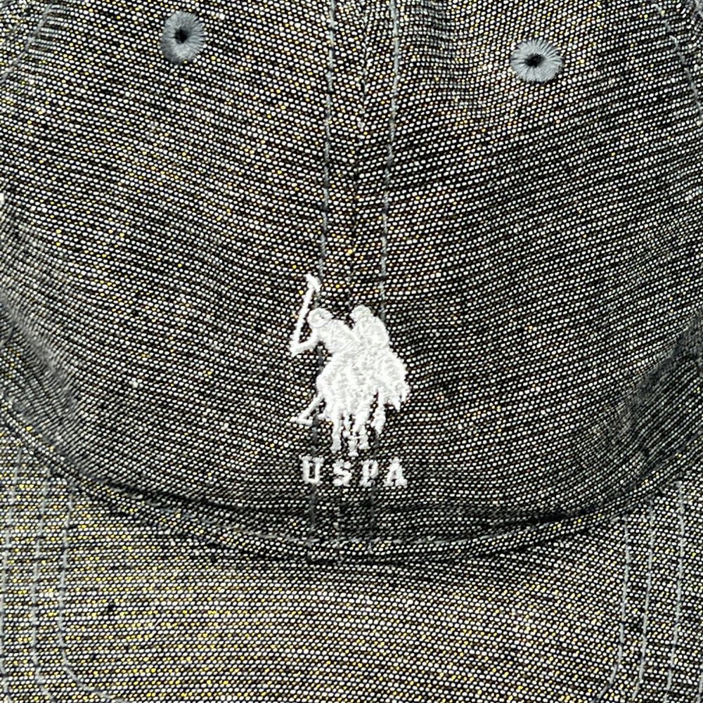 US Polo Assn Adjustable Baseball Cap Hat Gray Sparkly USPA - Picture 2 of 8